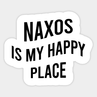 Naxos is my happy place Sticker